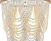 Boho Wood Beaded Chandelier, Farmhouse Pendant Light Large Coastal Chandelier for Living Room Dining Room Entryway UL Listed