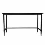 HMS 53 Black Minimalist Gaming Desk Modern Wooden Office Computer Desk Home Office Assembled Writing Desk – side view