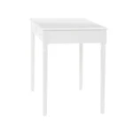HMS Luxury White Solid Wood 43" Writing Desk with Two Drawers for Office Bedroom or CEO Office Certified Computer Table