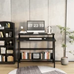 YQ FOREVER Computer Desks With Shelf Storage Office Desks Writing Desk PC Table Home Office Furniture – close-up detail