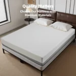 Goldoma 10-Inch Queen Gel Foam Mattress – 7-Zone Medium Firmness with Perforated Cooling Layer – side view