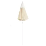 W2B VidaXL 9ft Garden Parasol 100% Polyester Sand 70.9in Steel Cantilever Umbrella for Courtyard & Hotel Use – side view