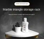 Emerald Marble Corner Shelf Wall Bathroom Mirror Front Cosmetic Storage Rack Metal Bathroom Shelf Shower Shelf Shampoo