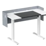 55 X 24 Inch Computer Desk,Office Desk,Standing Desk with Privacy Panel Adjustable Stand up DeskFor Office Desk in US Stock