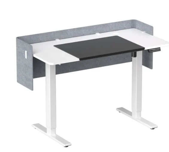 55 X 24 Inch Computer Desk,Office Desk,Standing Desk with Privacy Panel Adjustable Stand up DeskFor 55 X 24 Inch Computer Desk,Office Desk,Standing Desk with Privacy Panel Adjustable Stand up DeskFor Office Desk in US Stock