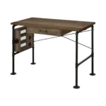 Brown and Black HMS 39 Writing Desk Luxury Computer Table for Office or Bedroom General Use Office Furniture – close-up