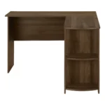 HMS 47" Brown Wood Corner Computer Desk with Drawer Portable Laptop Table for Home Office & Living Room for Hotels