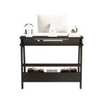 YQ FOREVER Computer Desks With Shelf Storage Office Desks Writing Desk PC Table Home Office Furniture – top view