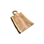 22" HMS Brown Live Edge Solid Wood Cutting Board – close-up detail