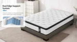 Goldoma 12-inch twin hybrid mattress with pocket springs and CertiPUR-US memory foam – medium firm sleep surface