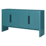 Retro Side Cabinet FCJ Large 4-Door Storage Sideboard - Image 3