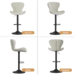 Quick-to-Assemble Luxury Bar Stool Stylish and Simple Design for High-End Gym Atmosphere - Image 3