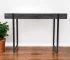 HMS 45 Black Luxury Stainless Steel Writing Desk Modern Design Style Manager Computer Table for Office or Bedroom Use
