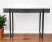 HMS 45 Black Luxury Stainless Steel Writing Desk Modern Design Style Manager Computer Table for Office or Bedroom Use