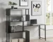 FCJ Home Office L-Shaped Corner Computer Desk Portable and Adjustable Laptop Table for Bedroom or Hotel with Cooling Feature