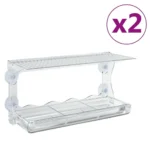 W2B VidaXL Window Bird Feeder Transparent Acrylic 11.8 X 4.7 X 5.9 in for Animal Lovers – base detail