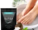 Goldoma OceAura Sea Soak foot bath salt in a glass jar with wooden lid on a bamboo tray