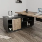 Modern Luxury Executive Desk with File Storage Cabinet L-Shaped Manager Office Furniture Durable and Easy-to-Assemble – base