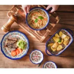 Ceramic Bakeware Bowls Polish Style Hand-painted Kitchen Tableware Salad Dessert Steak Pasta Plate Fruit Tray Decoration - Image 25