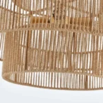 Boho Hand Woven Rattan Chandelier, UL listed Large Pendant Light for Kitchen Island Dining Room Living Room – close-up detail