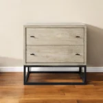HMS 32" Solid Natural Wood Two-Drawer Sideboard Modern/Antique/Traditional Design for Living Room Dining Room or Hotel - Image 2