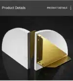 Emerald Marble Corner Shelf Wall Bathroom Mirror Front Cosmetic Storage Rack Metal Bathroom Shelf Shower Shelf Shampoo