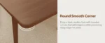 Solid walnut extendable dining table - mid-century modern oval table seats 4-8, seamless extension mechanism
