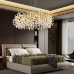 Modern crystal chandelier tree branch chandelier in dining room