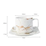 Coffee Mugs Marble Gold Inlay Mug Breakfast Mug Office Home Drinkware Milk Cup Dropshipping – base detail