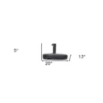 HMS Heavy Duty Plastic Cantilever Umbrella Base Modern Square Design for Garden Hotel Park 3m Radii Aluminum Frame Patio