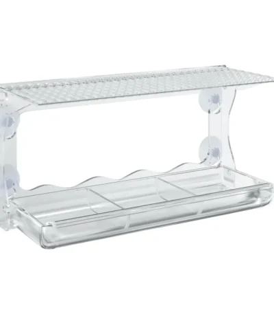 W2B VidaXL Window Bird Feeder Transparent Acrylic 11.8 X 4.7 X 5.9 in for Animal Lovers