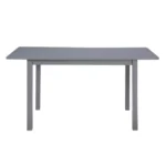 59" Extendable Dark Gray Dining Table Seats 4-8 – styled in a modern Rectangular Dining Tables setting
