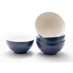 HMS Blue White Eco-Friendly Ceramic Tableware Set Four Piece Porcelain Service for Dinner Includes Four Cup Kit Home Hotels