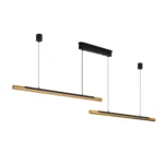 US Stock Free Shipping Chandelier Lamp 74.8 Inch Metal Remote Control LED Pendant Light for Dining Table Kitchen Island