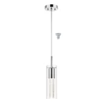 US Free Shipping Personalized Island Column Crystal Single Led Ceiling Hanging Nordic Bedside Hanging Pendant Light Modern