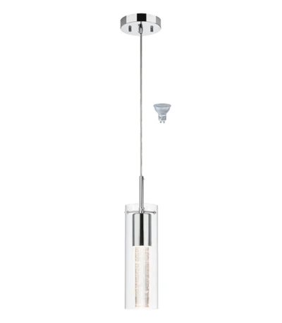 US Free Shipping Personalized Island Column Crystal Single Led Ceiling Hanging Nordic Bedside Hanging Pendant Light Modern