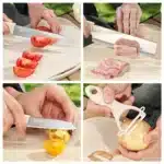 Multi-Functional Stainless Steel Kitchen Knife Set, Portable Chef's Knife Set – styled in a modern Living setting