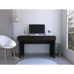 Black Wengue 2-Drawer Computer Desk – styled in a modern Writing Desks setting