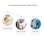 Shower Bath Mat Environmental Protection Tasteless TPE Toilet Household Bathtub Bathroom Hollow Hydrophobic Thicken AntiSlip