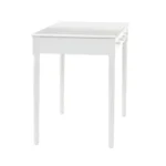 HMS Luxury White Solid Wood 43" Writing Desk with Two Drawers for Office Bedroom or CEO Office Certified Computer Table