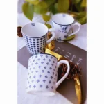 British ceramic Roland simple elegant romantic Mug European coffee tea cup office water cup underglaze color – styled in a