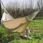 Goodwin Cotton Hammock, Brazilian Double Hammock, Soft Comfortable Fabric Canvas Hammock for Patio, Porch, Garden and
