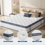 Goldoma queen size hybrid mattress 12 inch with pocket springs and memory foam