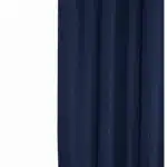 HMS Luxury Navy Waffle Weave Shower Curtain Modern Design Polyester and Linen Material for Bathroom Use – styled in a modern