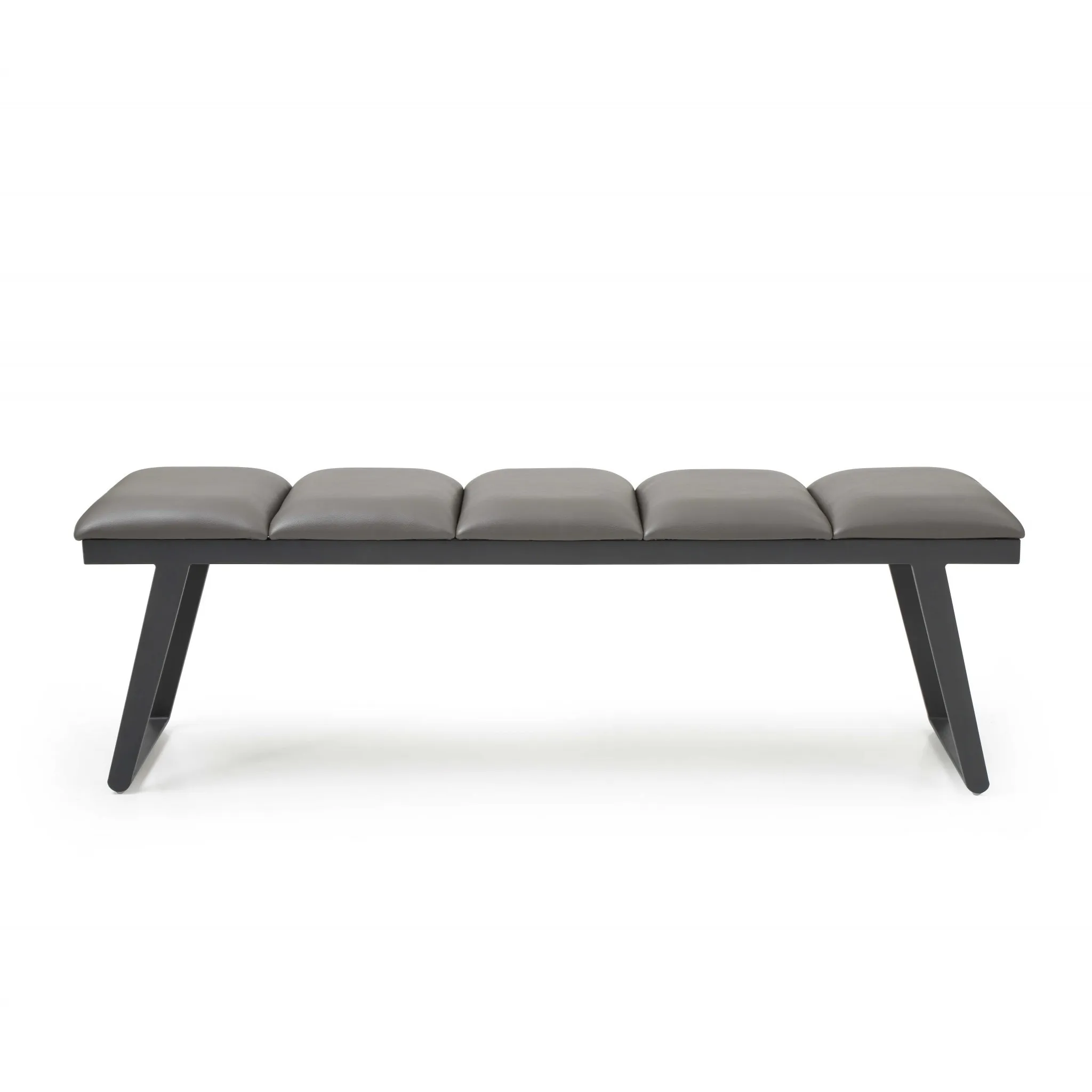 Hd6ca6f1714204a3ebab401c5e8e3c96fX.webp Gray faux leather storage bench with padded seat and hidden storage compartment, 57-inch width by Goldoma