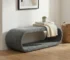 Goldoma 52.17" Wide Chenille Upholstered Bench - Modern Shoe Bench for Entryway, Bedroom End of Bed