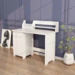 YQ FOREVER Corner Study MDF Desk Home Office Table Desk Officeworks Dual Computer Desk - Image 3