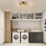 Modern Mini Crystal Chandelier, Flush Mount Ceiling Light with 3 G9 Bulbs, Elegant Pendant Lamp for Hallway, Living Room