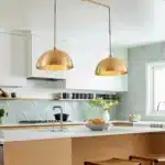 41" Industrial Modern Double Pendant Light, Adjustable Ceiling Hanging Lamp with Bright Finish (No Bulbs) – close-up detail