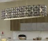 Modern crystal chandelier dining room with butterfly pattern and adjustable hanging height